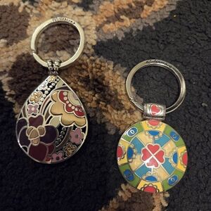 *LAST DAY* Brighton Floral and Geometric Keychain Duo